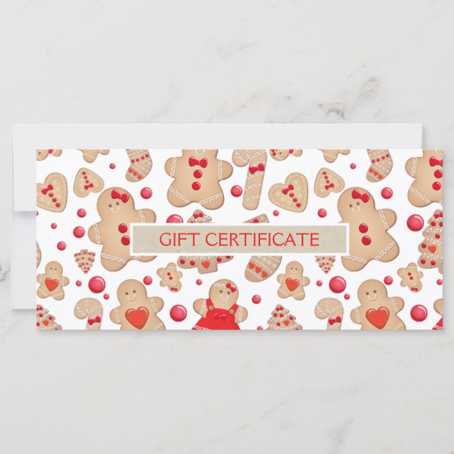 Certificado de Presente de Biscoitos Assados Homem (Frente)