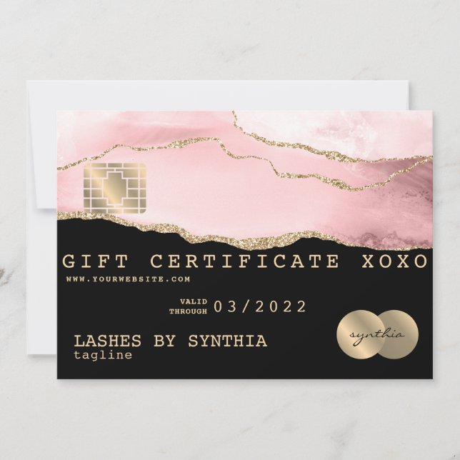 Certificado de presente de cartão de crédito Adici (Frente)