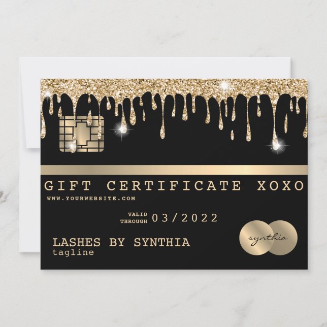 Certificado de presente de cartão de crédito Adici (Frente)