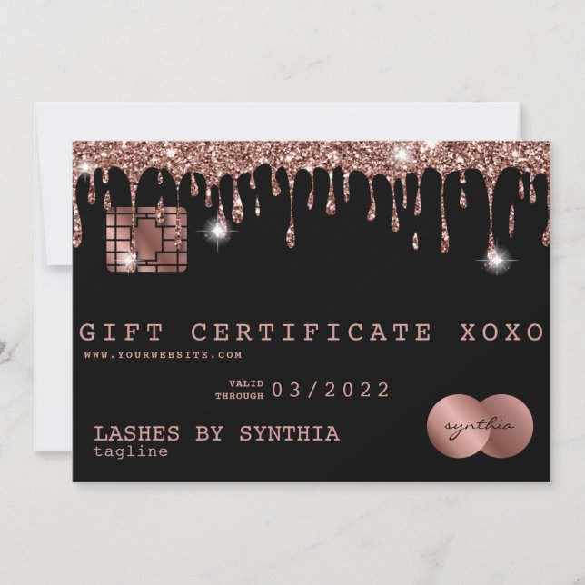 Certificado de presente de cartão de crédito Adici (Frente)