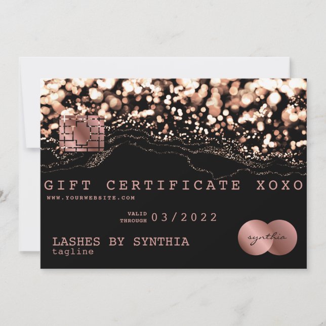 Certificado de presente de cartão de crédito Adici (Frente)