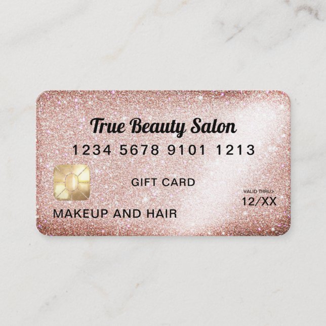 Certificado de Presente de Cartão de Crédito de Gl (Frente)