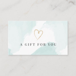 Certificado de Presente de Cor da Água Azul-Claro 