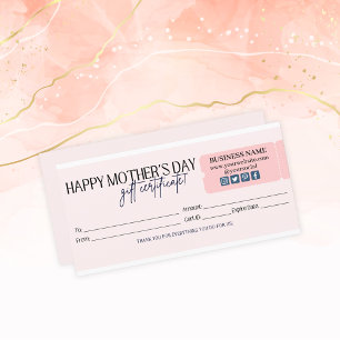 Certificado de Presente de Dia de as mães Feliz, C