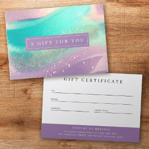 Certificado de Presente de Empresa de Teal Rosa-Ro