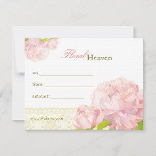 Certificado de Presente de Empresa Floral Elegante