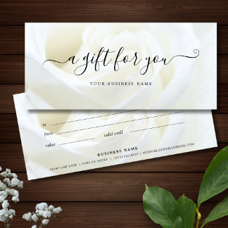 Certificado de Presente de Empresa Floral Rose Bra