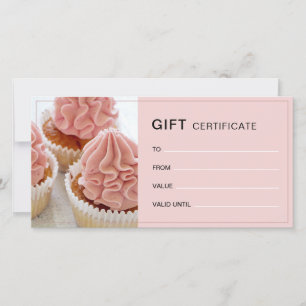 Certificado de Presente de Empresa Rosa QR para Fo