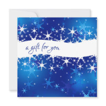 Certificado de Presente de Flocos de Neve de inver