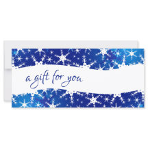 Certificado de Presente de Flocos de Neve de inver