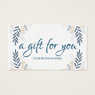 Certificado de Presente de Folhagem Botânica com