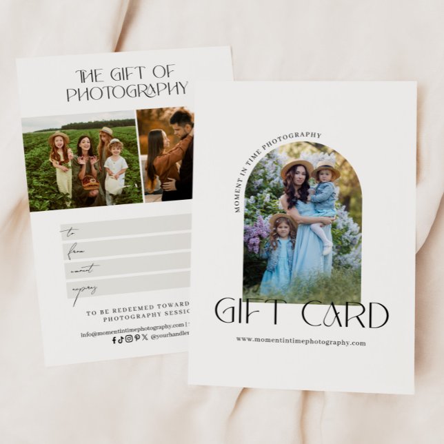 Certificado de Presente de Fotografia de Arch Mini (Criador carregado)