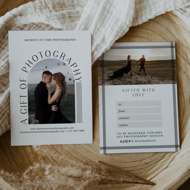 Certificado de Presente de Fotografia de Arco Mode (Criador carregado)