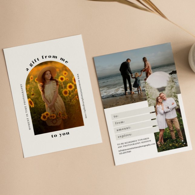 Certificado de Presente de Fotografia em Arch Retr (Criador carregado)