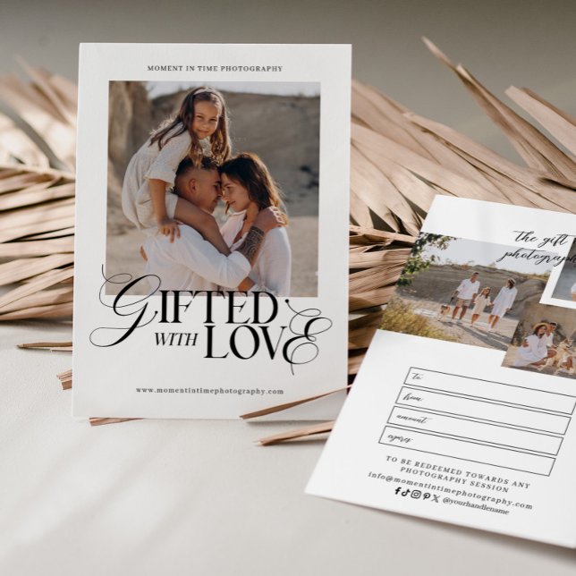 Certificado de Presente de Fotografia Minimalista (Criador carregado)