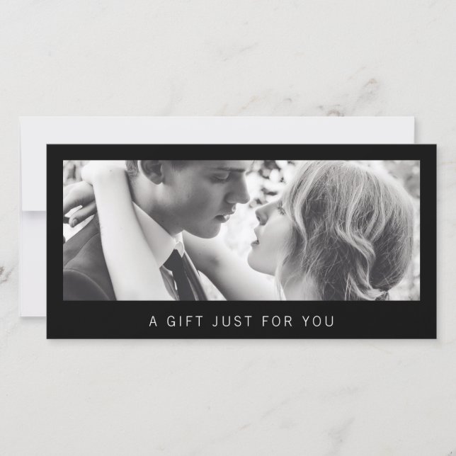 Certificado de Presente de Fotógrafo Preto (Frente)