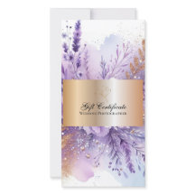 Certificado de Presente de Lavanda II charmoso