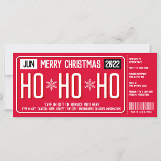 Certificado de Presente de Licença de Natal