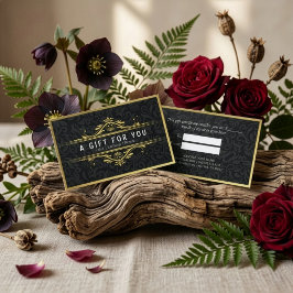 Certificado de Presente de Linho Floral Damasco Pr