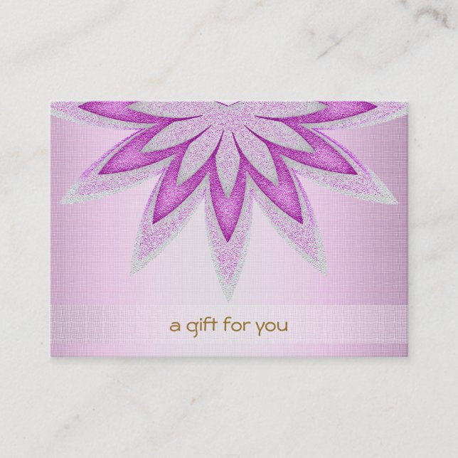 Certificado de Presente de Lotus Hair Salon e Spa (Frente)