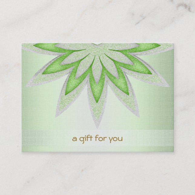 Certificado de Presente de Lotus Hair Salon e Spa (Frente)