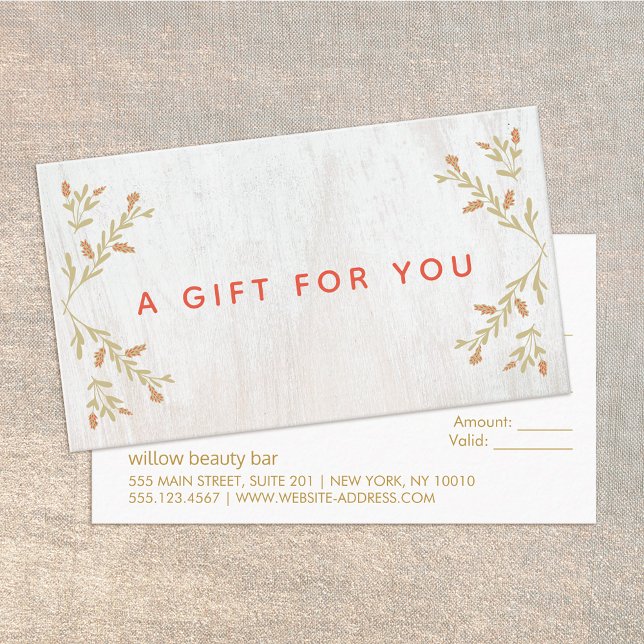 Certificado de Presente de Madeira de Natal (Criador carregado)