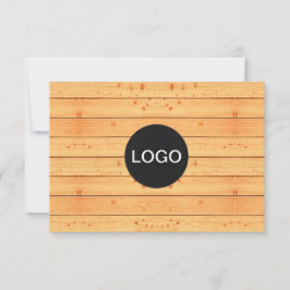 Certificado de Presente de Madeira Rústica (Cartão