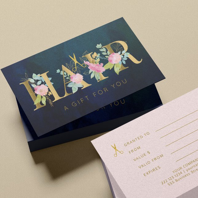 Certificado de presente de marinho cor-de-rosa par (Criador carregado)