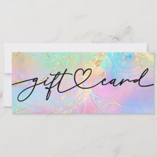 certificado de presente de mármore fluido