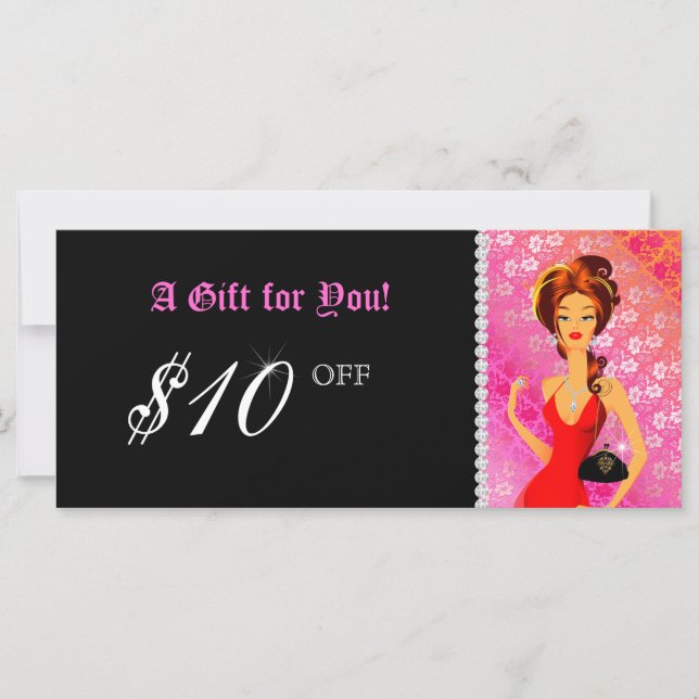 Certificado de Presente de Moda Joia Zebra Lace Ro (Frente)