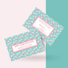 Certificado de Presente de Natal de Cheira de Cand