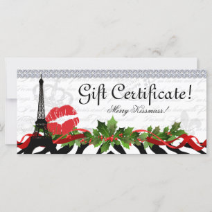 Certificado de Presente de Natal de Salão Torre Ei