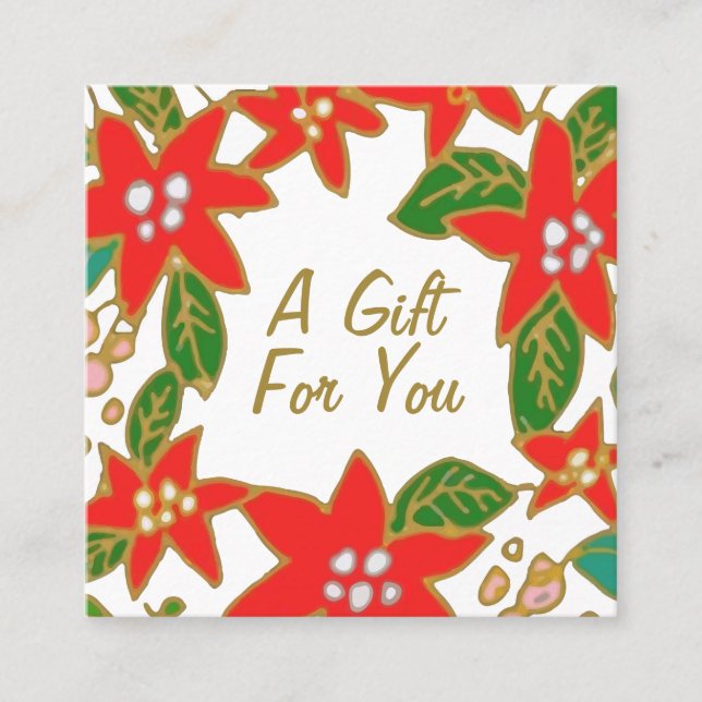 Certificado de Presente de Natal Festivo (Frente)