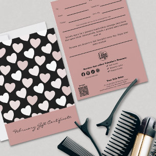 Certificado de Presente de Romance Hair Styles fev