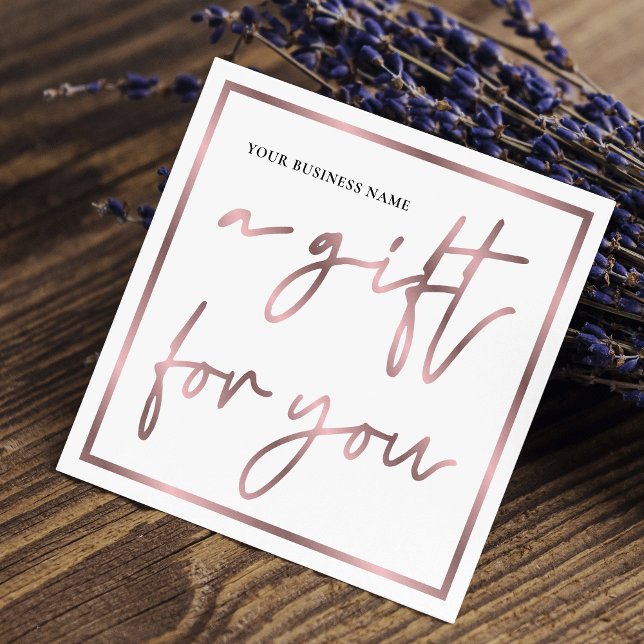 Certificado de Presente de Salão Chic Elegante Ele (Criador carregado)