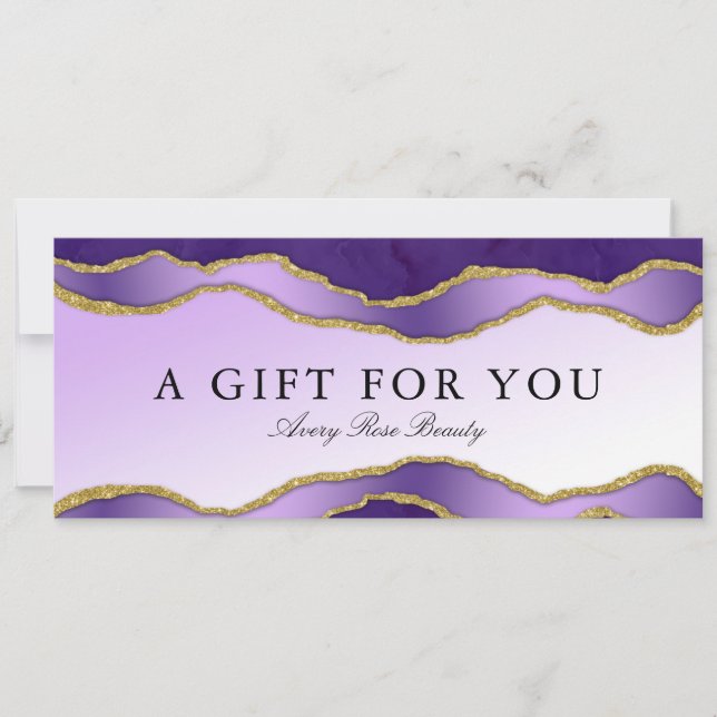 Certificado de Presente de Salão de Bela Agate Dou (Frente)