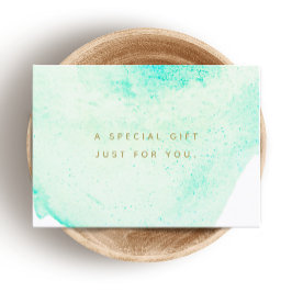 Certificado de Presente de Salão de Beleza em Aqua