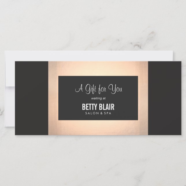 Certificado de Presente de Spa e Salão Floral Colo (Frente)