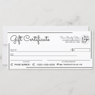 Certificado de Presente de Verificação do Logotipo
