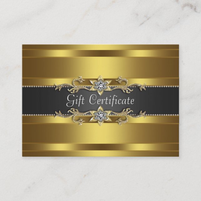 Certificado de Presente Diamante Ouro Preto (Frente)