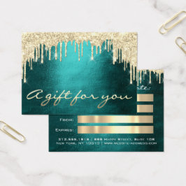 Certificado de Presente Disco Dourado TealEyelash