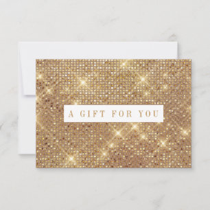 Certificado de Presente do Marble Shimmer Dourado