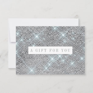 Certificado de Presente do Marble Shimmer Silver
