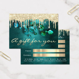Certificado de Presente Dobra Teal Eyelash Makeup