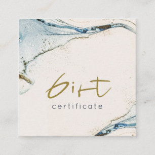 Certificado de Presente Dourado de Beachy Azul abs