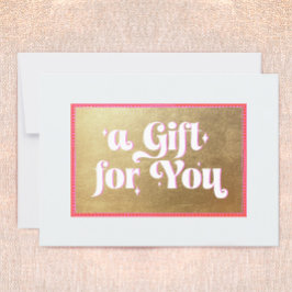 Certificado de Presente Dourado Retroativo