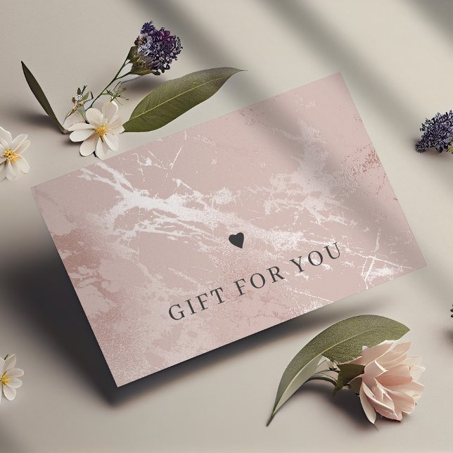 Certificado de presente elegante cor-de-rosa-pince (Criador carregado)