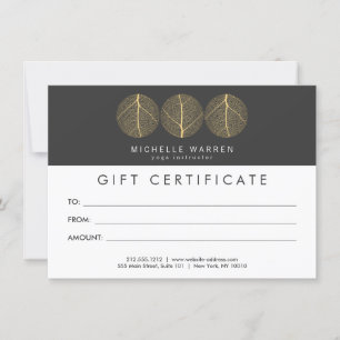 Certificado de presente elegante do logotipo do
