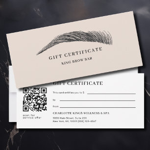 Certificado de presente em código QR do Salão de S