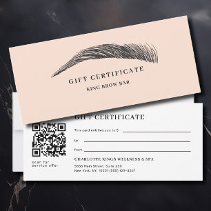 Certificado de Presente em Código QR do Salão de S
